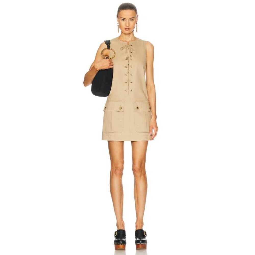 NWT Chloe Lace Up Mini Dress
